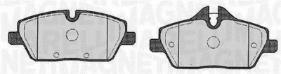 MAGNETI MARELLI 363916060147 -  Комплект тормозных колодок, дисковый тормоз